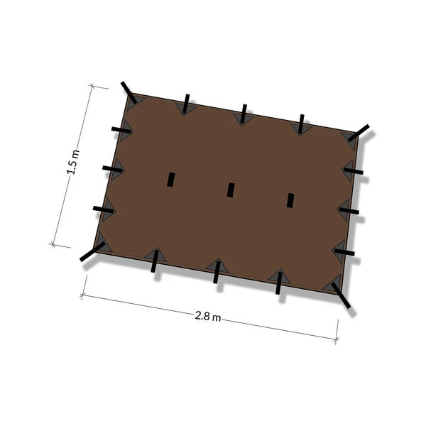 DD Tarp S - Coyote brown